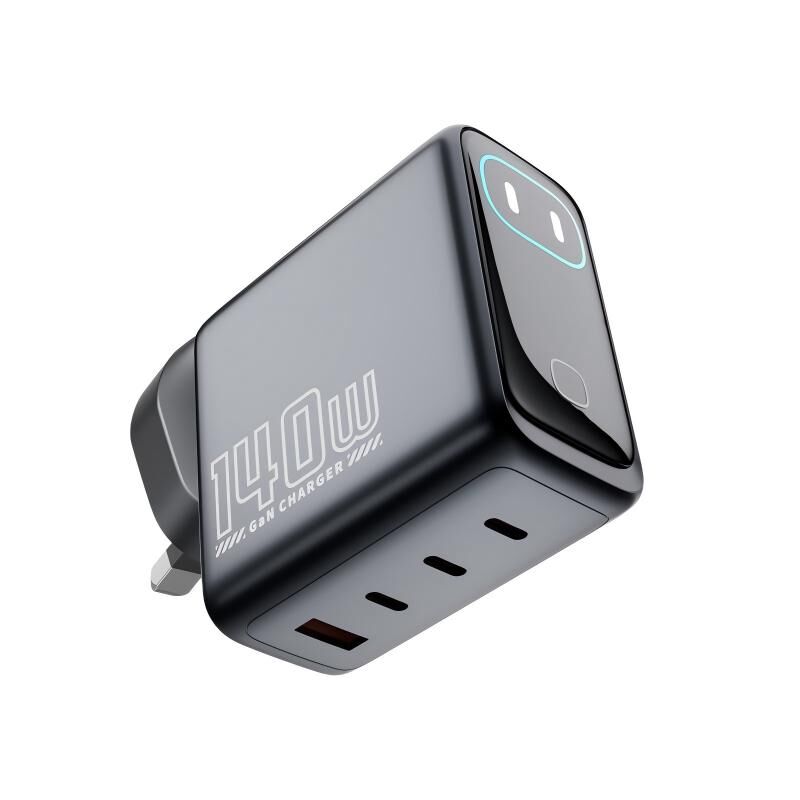 WEX140S 140W スマートスクリーン GaN充電器（AIディスプレイ搭載