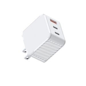 Chargeur GaN personnalisé WECENT de 65 W en finitions noire et blanche
