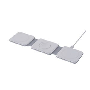 Chargeur sans fil pliable WECENT de 15 W en configuration 3 en 1