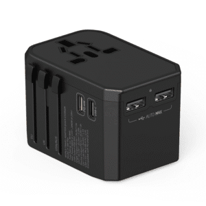 Chargeur de voyage GaN WECENT de 45 W avec fiches interchangeables