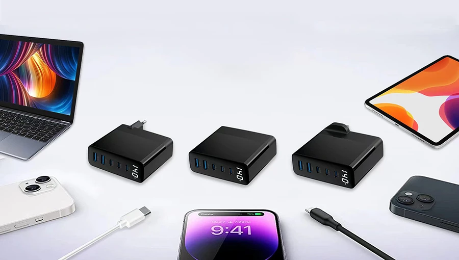 据え置きでの充電シーン